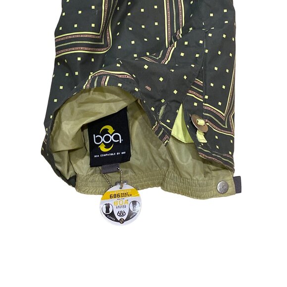 NWT 686 Smarty Original Cargo Ski Pants Zig Zag W's S Removeable Liner Olive - Picture 9 of 16
